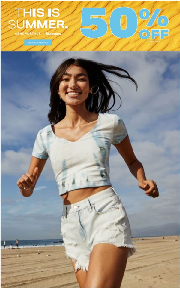 Bluenotes & Aeropostale Canada Summer Sale: Save 50% off ...