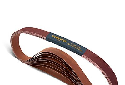 POWERTEC 111310 1 x 30-Inch 120-Grit Aluminum Oxide Sanding Belt, 10-Pack $12.1 (Reg $14.24)