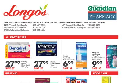 Longo's Pharmacy Flyer July 4 to 31