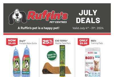 Ruffin's Pet Centre Flyer July 4 to 31