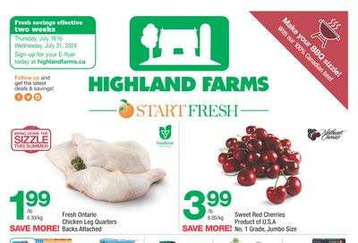 Highland Farms Flyer July 18 to 31