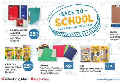 Apple Drugs Flyer July 21 to August 3