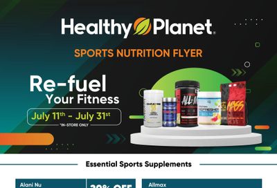 Healthy Planet Flyer July 11 to 31