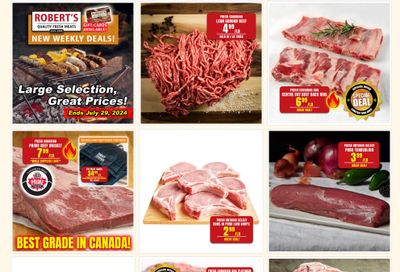 Robert's Fresh and Boxed Meats Flyer July 22 to 29