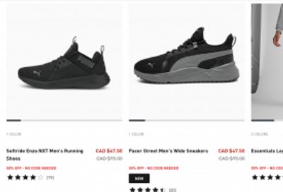 Puma Canada: Save up to 50% on Select Styles