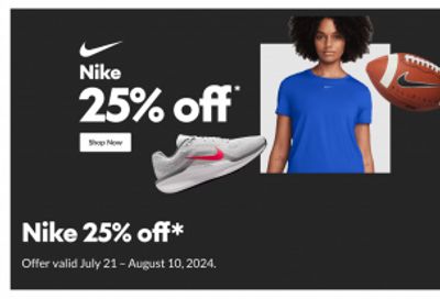 Sport Chek Canada: Save 25% on Nike + up to 40% off Bike & Helmets + More