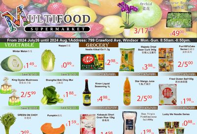 MultiFood Supermarket Flyer July 26 to August 1