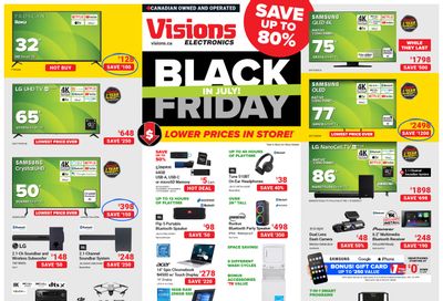 Visions Electronics Flyer July 26 to August 1