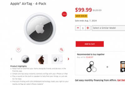 The Source Canada: Save $30 on Apple AirTag 4 Pack + Top Deals