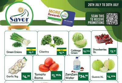 Savor Supermarket Flyer July 26 to August 1