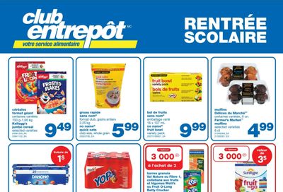 Wholesale Club (QC) Back To School Flyer August 22 to September 18