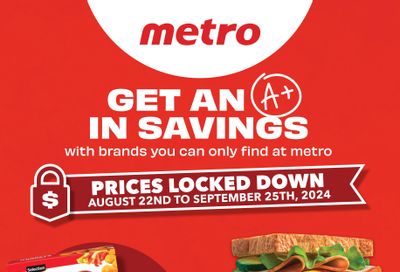 Metro (ON) Private Label Flyer August 22 to September 25