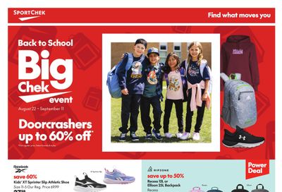 Sport Chek Flyer August 22 to September 11