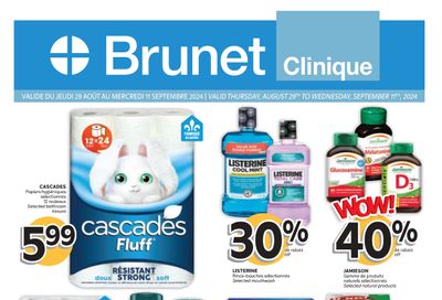 Brunet Clinique Flyer August 29 to September 11