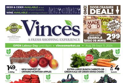 Vince's Market Flyer August 29 to September 11