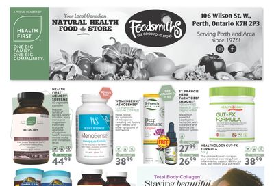 Foodsmiths Health First Flyer September 6 to 21