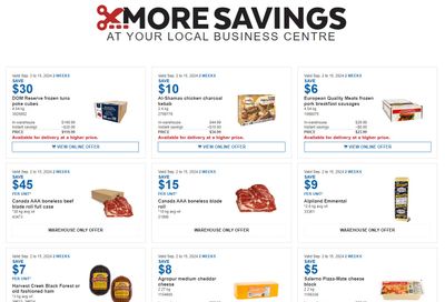 Costco Business Centre Instant Savings Flyer September 2 to 15