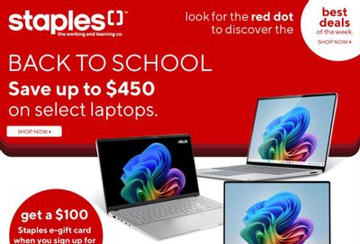 Staples Flyer September 4 to 10