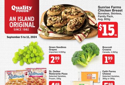 Quality Foods Flyer September 5 to 11