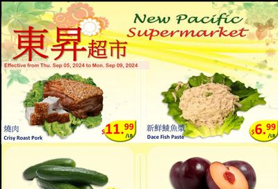 New Pacific Supermarket Flyer September 5 to 9