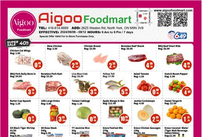 Aigoo Foodmart Flyer September 6 to 12