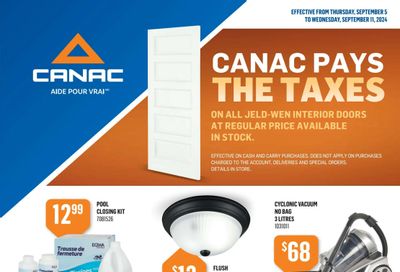 Canac Flyer September 5 to 11