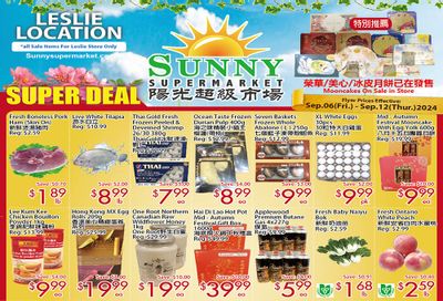 Sunny Supermarket (Leslie) Flyer September 6 to 12