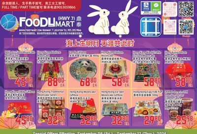 FoodyMart (HWY7) Flyer September 6 to 12