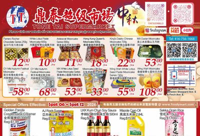 Tone Tai Supermarket Flyer September 6 to 12