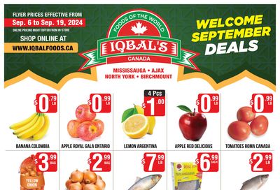 Iqbal Foods Flyer September 6 to 19