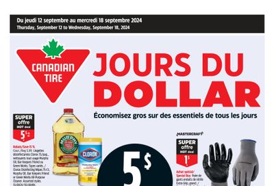 Canadian Tire (QC) Flyer September 12 to 18