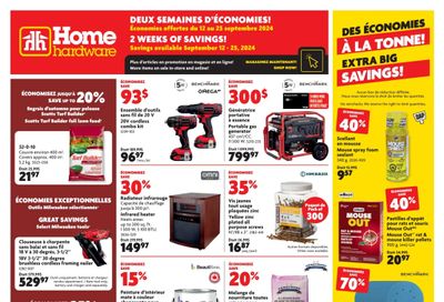 Home Hardware (QC) Flyer September 12 to 25