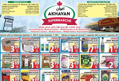 Akhavan Supermarche Flyer September 11 to 17