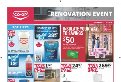 Co-op (West) Home Centre Flyer September 12 to 18