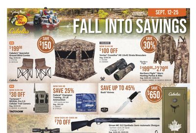 Cabela's Flyer September 12 to 25