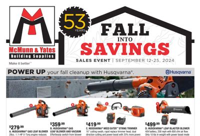 McMunn & Yates Building Supplies Flyer September 12 to 25