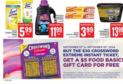 Food Basics Ontario: Get A $5 Gift When You Purchase Crossword Extreme Instant Ticket + Flyer Deals