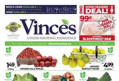 Vince's Market Flyer September 12 to 25