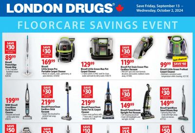 London Drugs FloorCare Savings Event Flyer September 13 to October 2