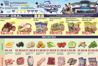 88 Supermarket Flyer September 12 to 18