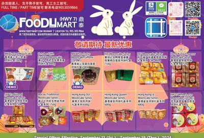 FoodyMart (HWY7) Flyer September 13 to 19