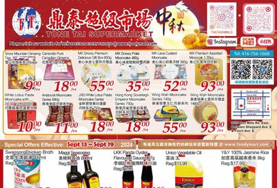 Tone Tai Supermarket Flyer September 13 to 19