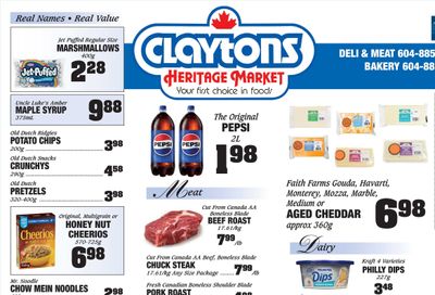 Claytons Heritage Market Flyer September 13 to 19