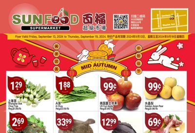 Sunfood Supermarket Flyer September 13 to 19