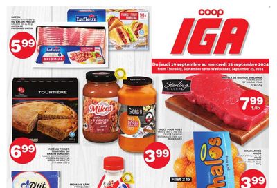 Coop IGA Flyer September 19 to 25