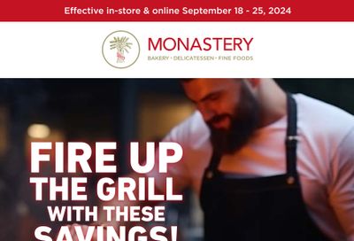 Monastery Bakery Flyer September 18 to 25