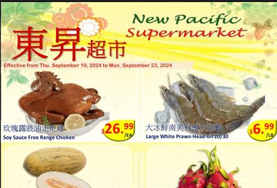 New Pacific Supermarket Flyer September 19 to 23