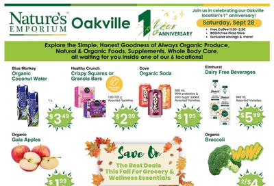 Nature's Emporium Bi-Weekly Flyer September 19 to October 2