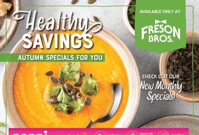 Freson Bros. Healthy Savings Flyer September 27 to October 31