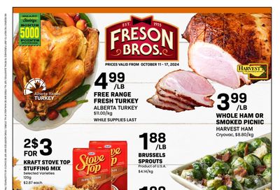 Freson Bros. Flyer October 11 to 17